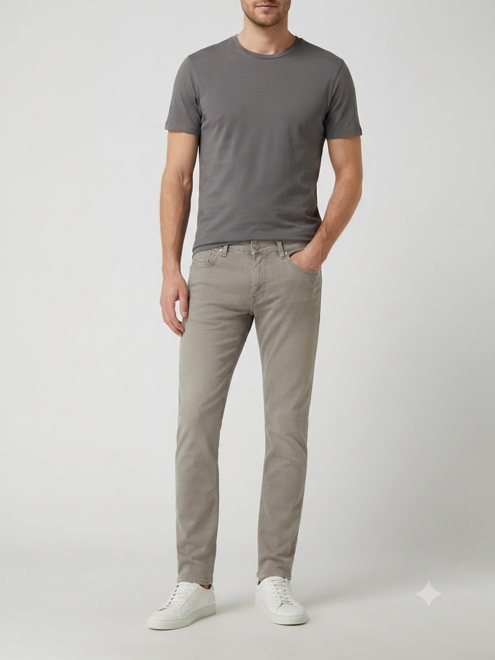 Alberto Stone Beige Color Pants